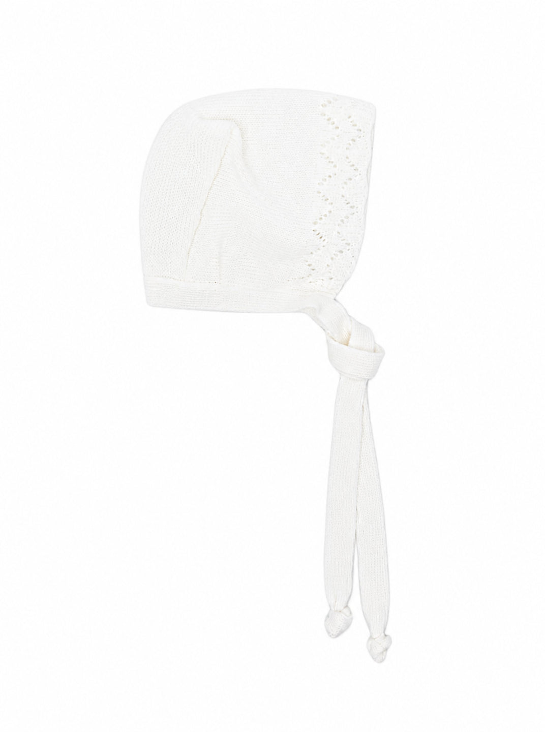 Cappellino per neonata Bebè di Almy bianco con fiocco CU53 1000 BEBE' DI ALMY KIDS 