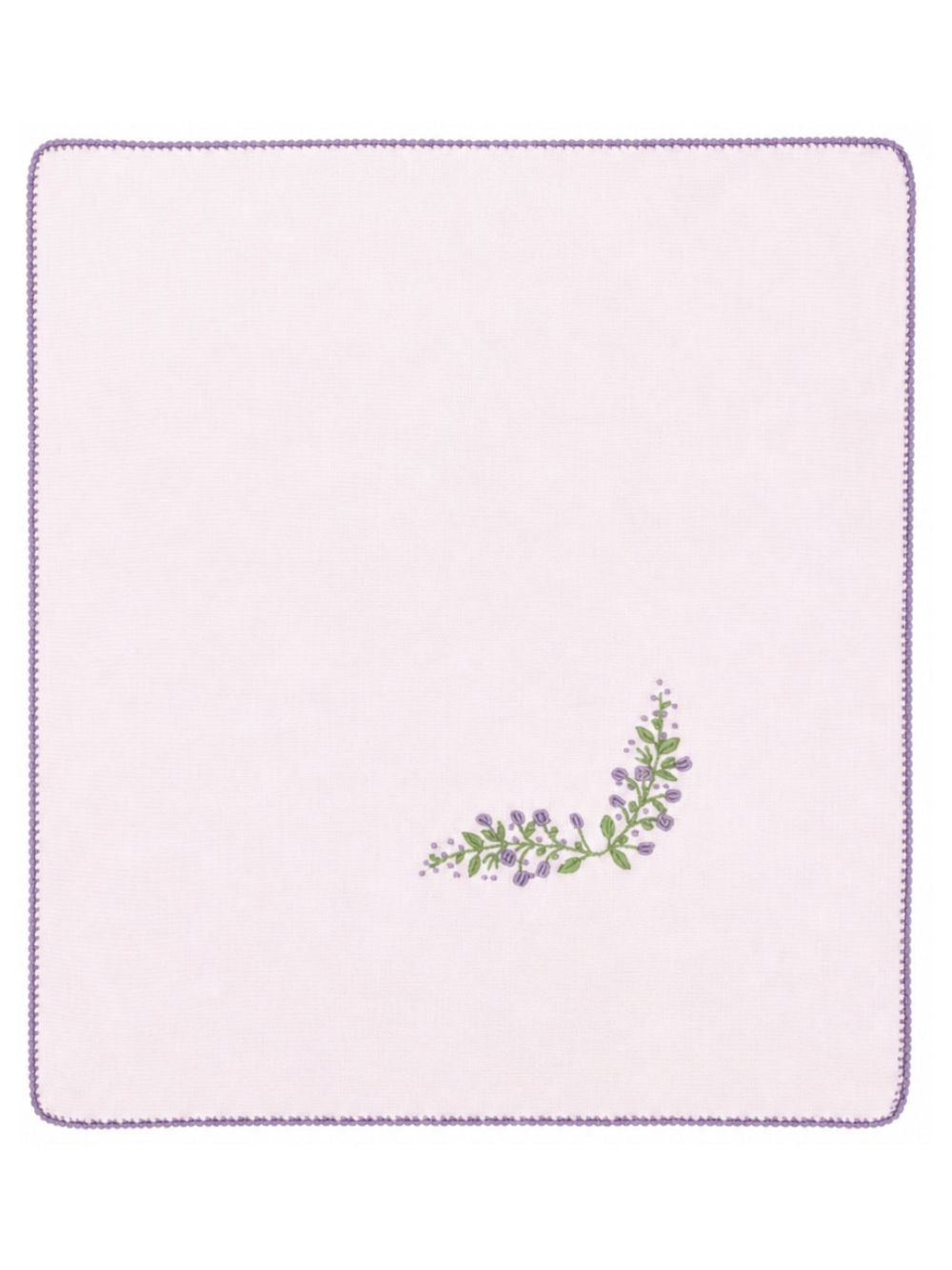 Coperta per neonata Bebè di Almy rosa con ricami floreali E49 7050 BEBE' DI ALMY KIDS 