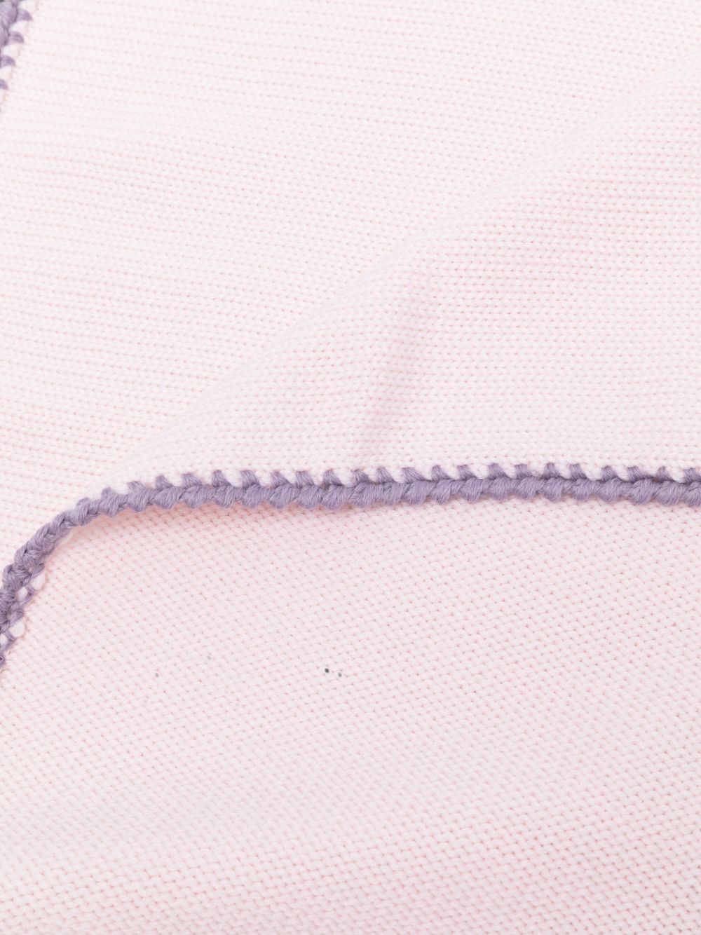 Coperta per neonata Bebè di Almy rosa con ricami floreali E49 7050 BEBE' DI ALMY KIDS 