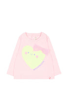 T-shirt per neonata Billieblush Kids rosa con stampa grafica cuore U22241 475 BILLIEBLUSH KIDS 