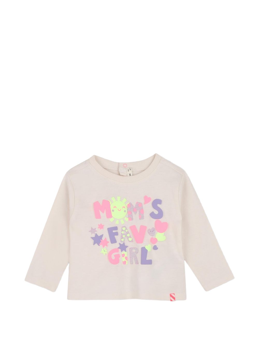 T-shirt per neonata Billieblush Kids beige con stampa grafica sul davanti U22243 121 BILLIEBLUSH KIDS 