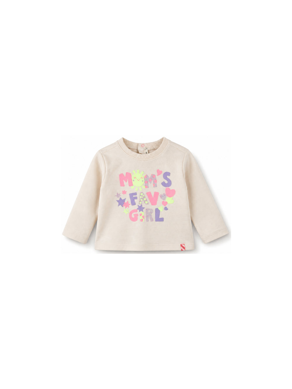 T-shirt per neonata Billieblush Kids beige con stampa grafica sul davanti U22243 121 BILLIEBLUSH KIDS 