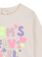 T-shirt per neonata Billieblush Kids beige con stampa grafica sul davanti U22243 121 BILLIEBLUSH KIDS 