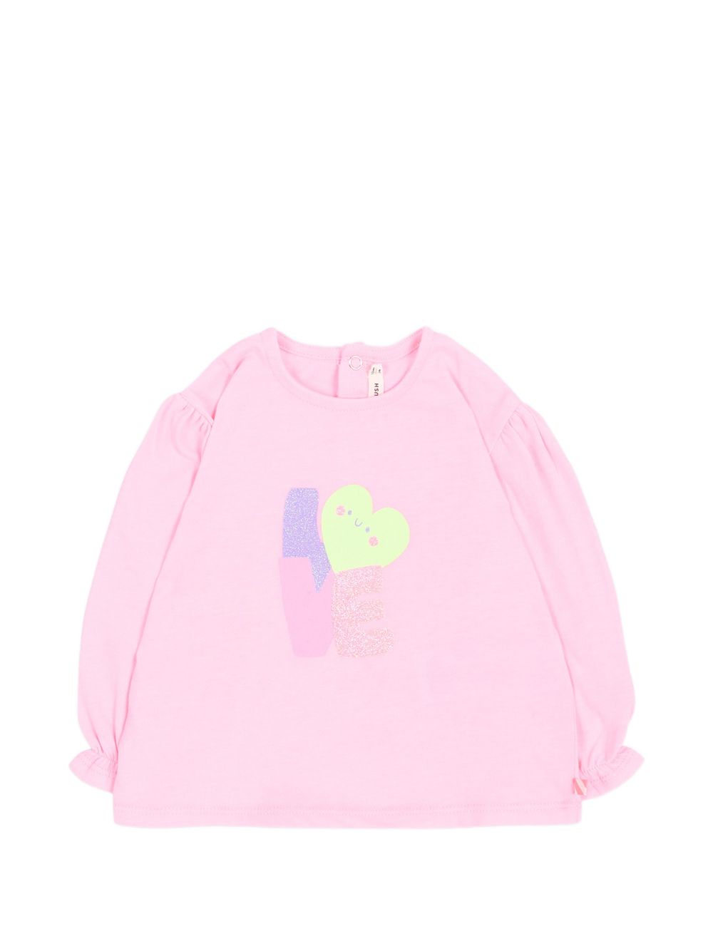 T-shirt per neonata Billieblush Kids rosa con stampa grafica sul davanti U22244 462 BILLIEBLUSH KIDS 
