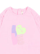 T-shirt per neonata Billieblush Kids rosa con stampa grafica sul davanti U22244 462 BILLIEBLUSH KIDS 