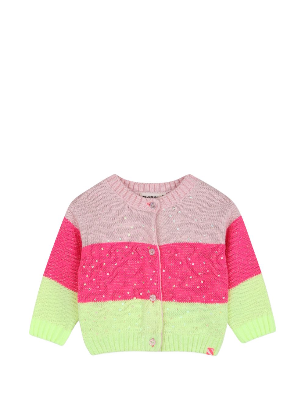 Cardigan per neonata Billieblush Kids multicolore con design color-block U22246 475 BILLIEBLUSH KIDS 