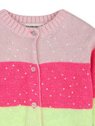 Cardigan per neonata Billieblush Kids multicolore con design color-block U22246 475 BILLIEBLUSH KIDS 