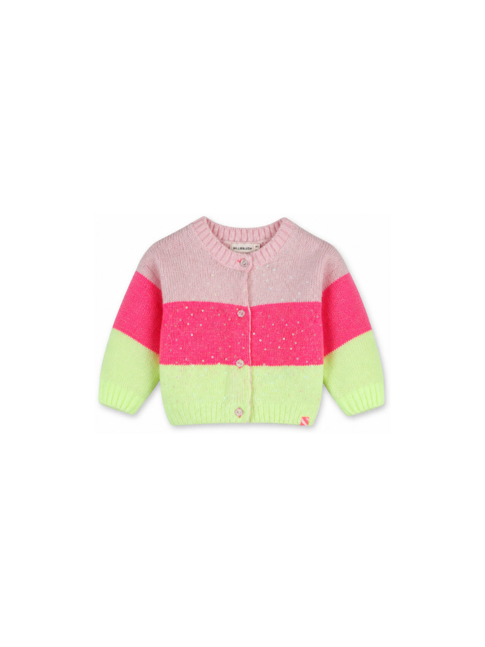 Cardigan per neonata Billieblush Kids multicolore con design color-block U22246 475 BILLIEBLUSH KIDS 