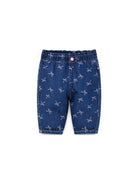 Jeans per neonata Billieblush Kids blu con stampa grafica fiocchetti U22249 Z10 BILLIEBLUSH KIDS 