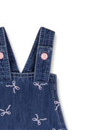 Salopette per neonata Billieblush Kids blu con stampa grafica fiocchi U22250 Z10 BILLIEBLUSH KIDS 