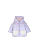 Giubbino per neonata Billieblush Kids viola con applicazione frontale a cuore U22251 929 BILLIEBLUSH KIDS 