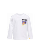 T-shirt per bambino Billieblush Kids bianca a maniche lunghe U22293 10P BILLIEBLUSH KIDS 