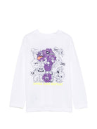 T-shirt per bambino Billieblush Kids bianca a maniche lunghe U22293 10P BILLIEBLUSH KIDS 