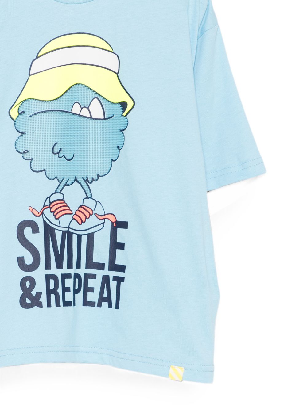 T-shirt per bambino Billieblush Kids azzurra con stampa grafica sul davanti U22295 78R BILLIEBLUSH KIDS 