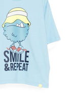 T-shirt per bambino Billieblush Kids azzurra con stampa grafica sul davanti U22295 78R BILLIEBLUSH KIDS 