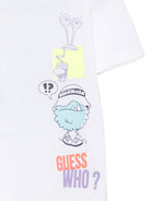 T-shirt per bambino BIllieblush Kids bianca con stampa grafica U22299 10P BILLIEBLUSH KIDS 