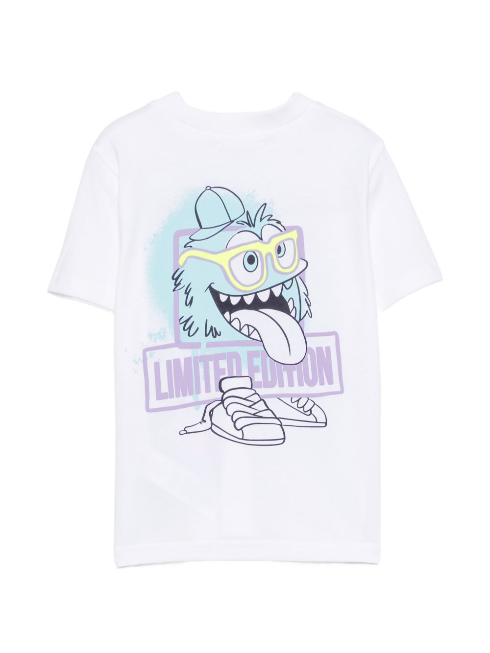T-shirt per bambino BIllieblush Kids bianca con stampa grafica U22299 10P BILLIEBLUSH KIDS 