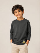 T-shirt per bambino Billieblush grigia con stampa grafica sul retro U22302 062 BILLIEBLUSH KIDS 
