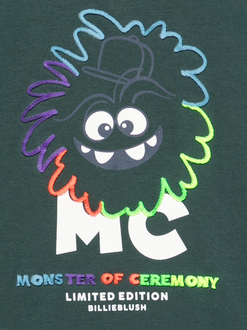 T-shirt per bambino Billieblush Kids verde con stampa grafica sul davanti U22303 68R BILLIEBLUSH KIDS 