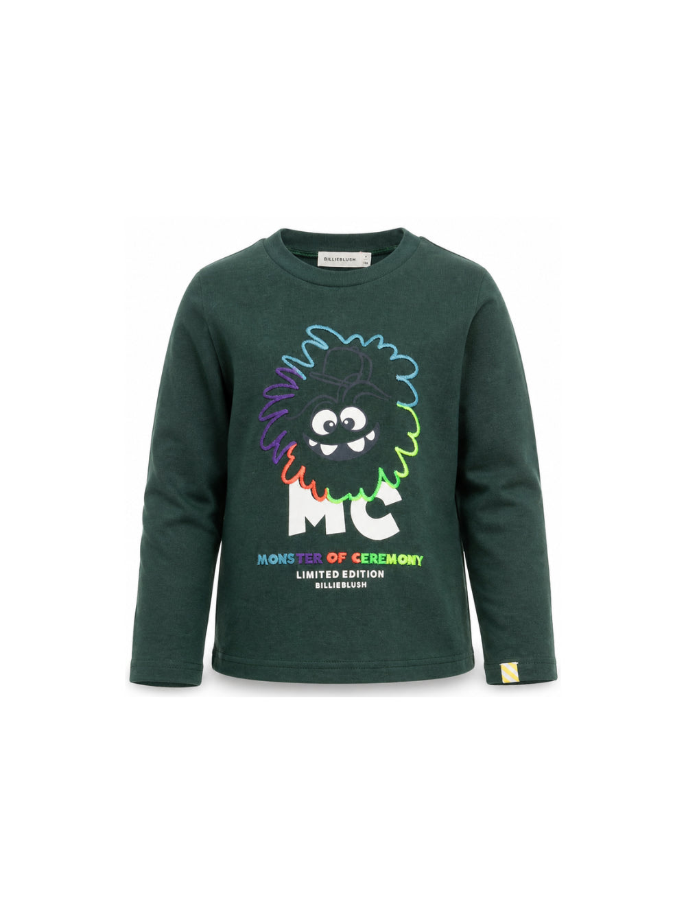 T-shirt per bambino Billieblush Kids verde con stampa grafica sul davanti U22303 68R BILLIEBLUSH KIDS 