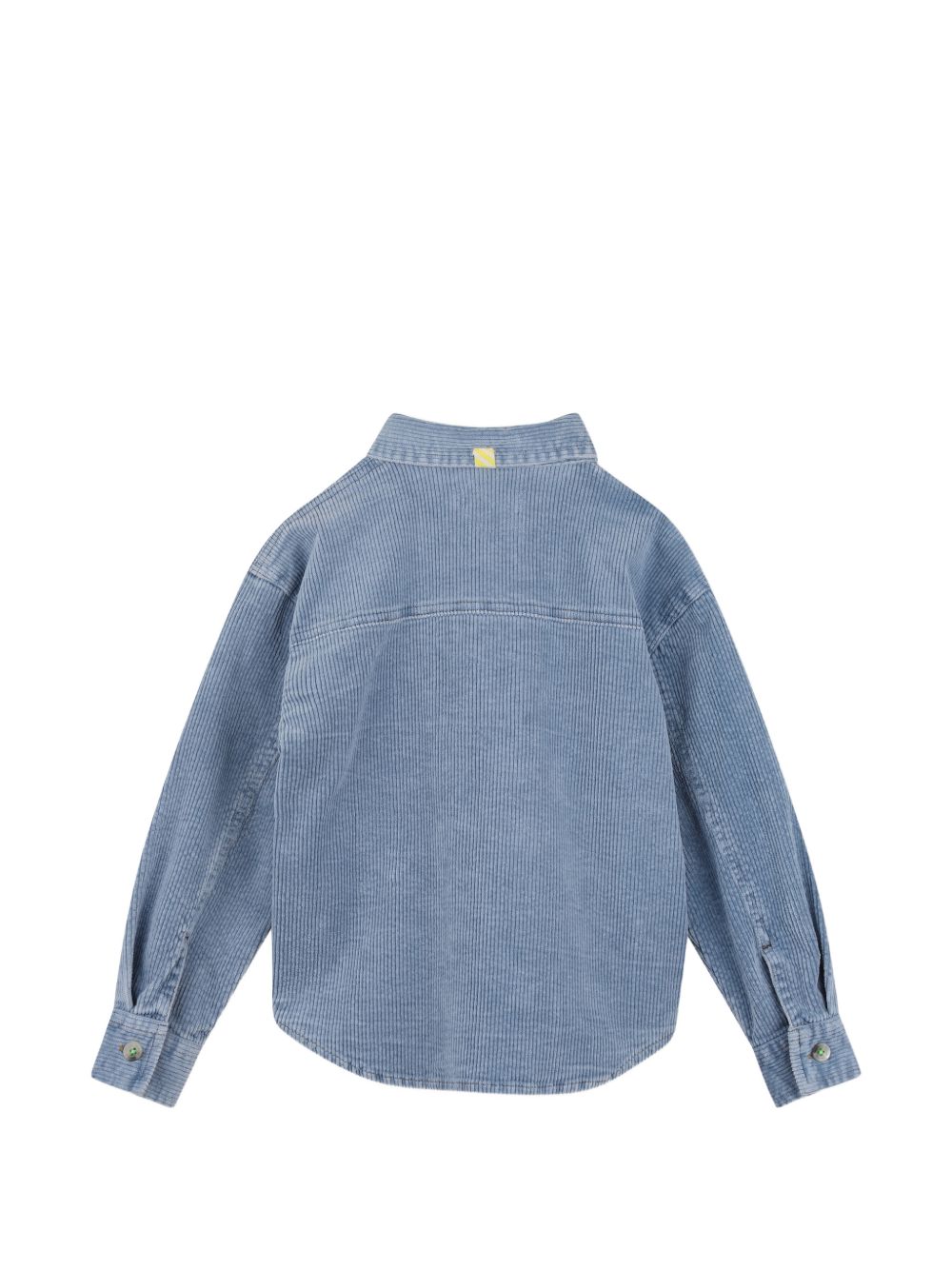 Camicia per bambino Billieblush Kids blu con toppe ricamate sul davanti U22307 81U BILLIEBLUSH KIDS 