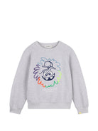 Felpa per bambino Billieblush Kids grigia con stampa grafica sul davanti U22310 A32 BILLIEBLUSH KIDS 
