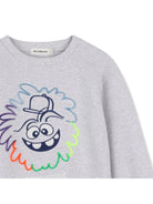 Felpa per bambino Billieblush Kids grigia con stampa grafica sul davanti U22310 A32 BILLIEBLUSH KIDS 
