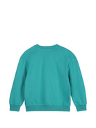 Felpa per bambino Billieblush Kids verde con stampa grafica sul davanti U22312 70D BILLIEBLUSH KIDS 