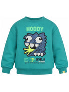 Felpa per bambino Billieblush Kids verde con stampa grafica sul davanti U22312 70D BILLIEBLUSH KIDS 