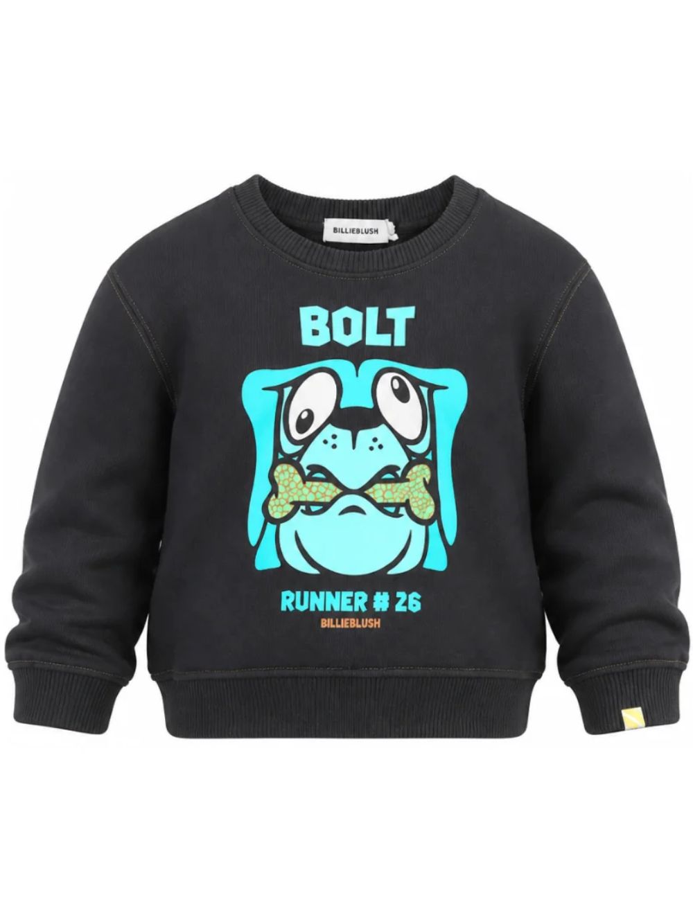 Felpa per bambino Billieblush Kids grigia con stampa grafica sul davanti U22315 062 BILLIEBLUSH KIDS 
