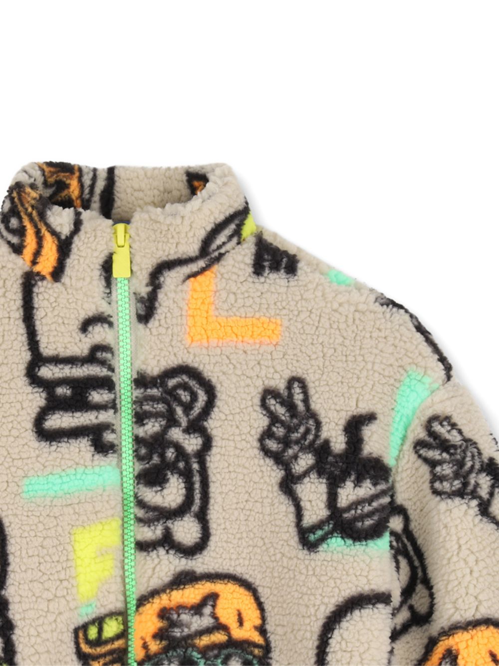 Giubbino per bambino Billieblush Kids beige con stampa grafica all-over U22320 23E BILLIEBLUSH KIDS 