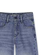 Jeans per bambino Billieblush Kids blu con effetto schiarito U22322 Z18 BILLIEBLUSH KIDS 