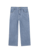 Pantaloni per bambino Billieblush Kids blu con trama a coste U22326 81U BILLIEBLUSH KIDS 