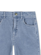 Pantaloni per bambino Billieblush Kids blu con trama a coste U22326 81U BILLIEBLUSH KIDS 
