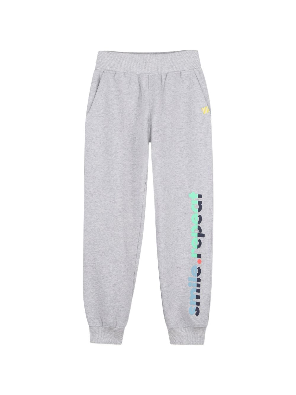 Pantaloni sportivi per bambino Billieblush Kids grigi con stampa con logo laterale U22328 A32 BILLIEBLUSH KIDS 
