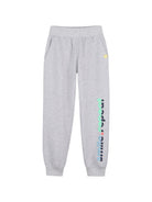 Pantaloni sportivi per bambino Billieblush Kids grigi con stampa con logo laterale U22328 A32 BILLIEBLUSH KIDS 