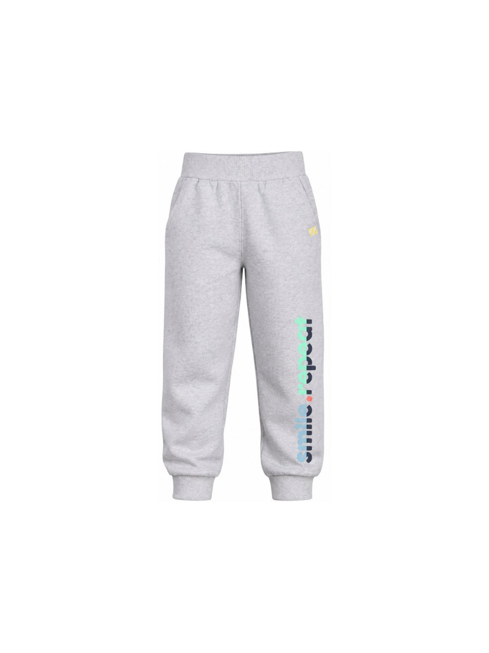 Pantaloni sportivi per bambino Billieblush Kids grigi con stampa con logo laterale U22328 A32 BILLIEBLUSH KIDS 