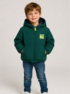 Giubbino per bambino Billieblush Kids verde con chiusura con zip sul davanti U22339 68R BILLIEBLUSH KIDS 