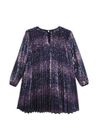 Abito per bambina Billieblush Kids viola con decorazione con paillettes U22341 85T BILLIEBLUSH KIDS 