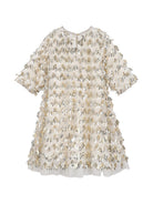 Abito per bambina Billieblush Kids bianco in tulle con paillettes U22354 T07 BILLIEBLUSH KIDS 