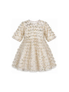Abito per bambina Billieblush Kids bianco in tulle con paillettes U22354 T07 BILLIEBLUSH KIDS 