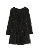 Abito per bambina Billieblush Kids nero con dettagli strass all-over U22356 09B BILLIEBLUSH KIDS 