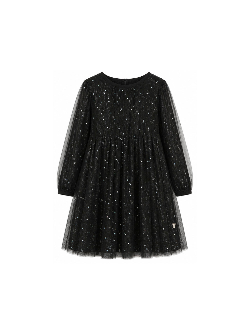 Abito per bambina Billieblush Kids nero con dettagli strass all-over U22356 09B BILLIEBLUSH KIDS 