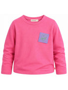 T-shirt per bambina Billieblush Kids fucsia con stampa grafica sul retro U22368 47A BILLIEBLUSH KIDS 
