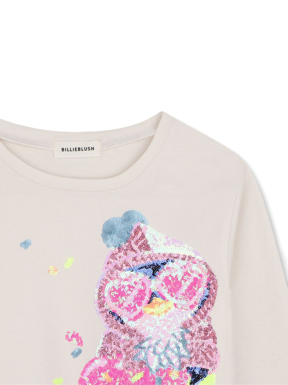 T-shirt per bambina Billieblush Kids bianca con stampa grafica sul davanti U22372 121 BILLIEBLUSH KIDS 