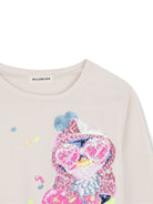 T-shirt per bambina Billieblush Kids bianca con stampa grafica sul davanti U22372 121 BILLIEBLUSH KIDS 