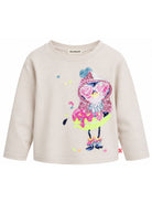 T-shirt per bambina Billieblush Kids bianca con stampa grafica sul davanti U22372 121 BILLIEBLUSH KIDS 