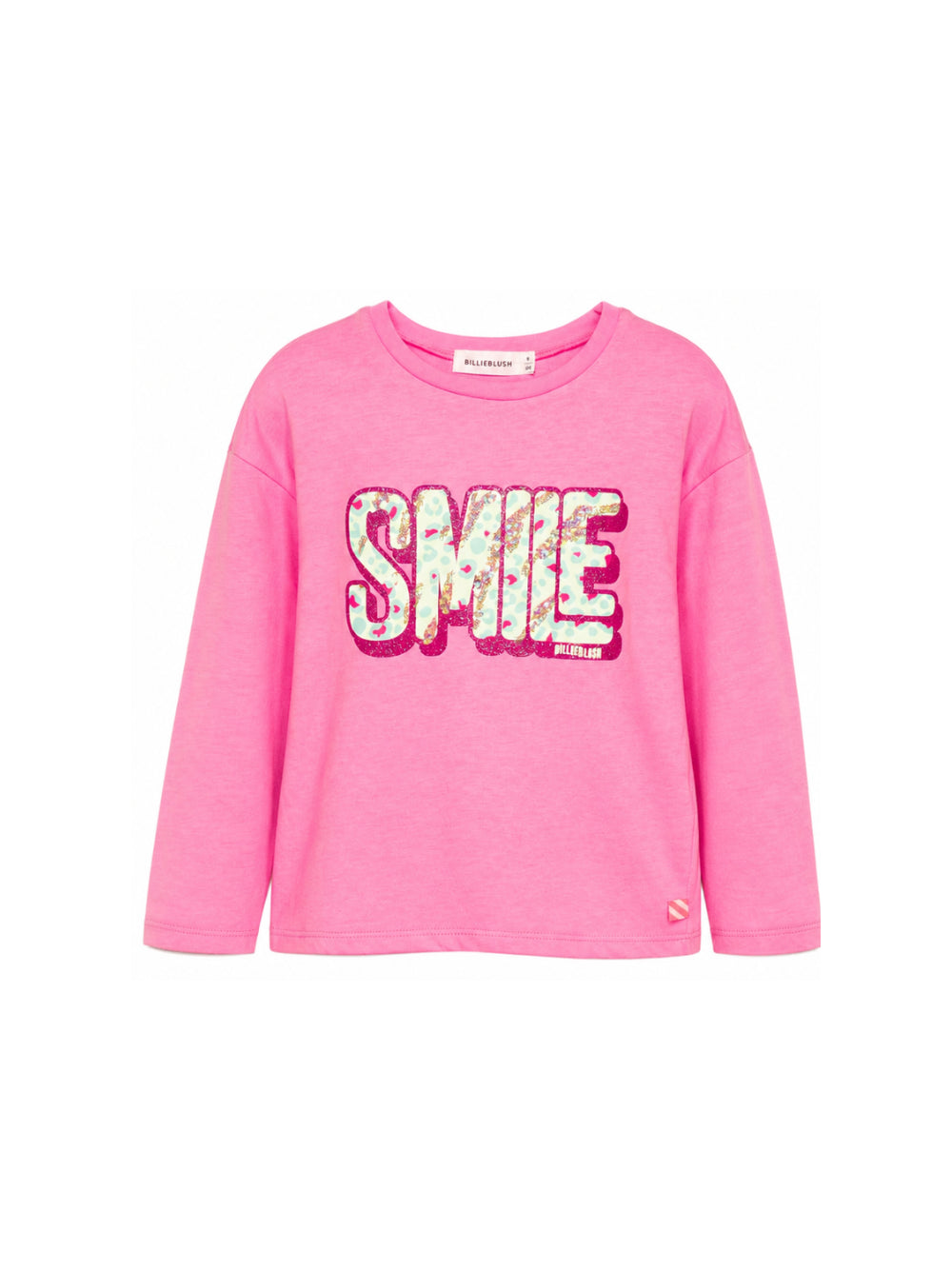 T-shirt per bambina Billieblush Kids rosa con scritta sul davanti U22374 462 BILLIEBLUSH KIDS 