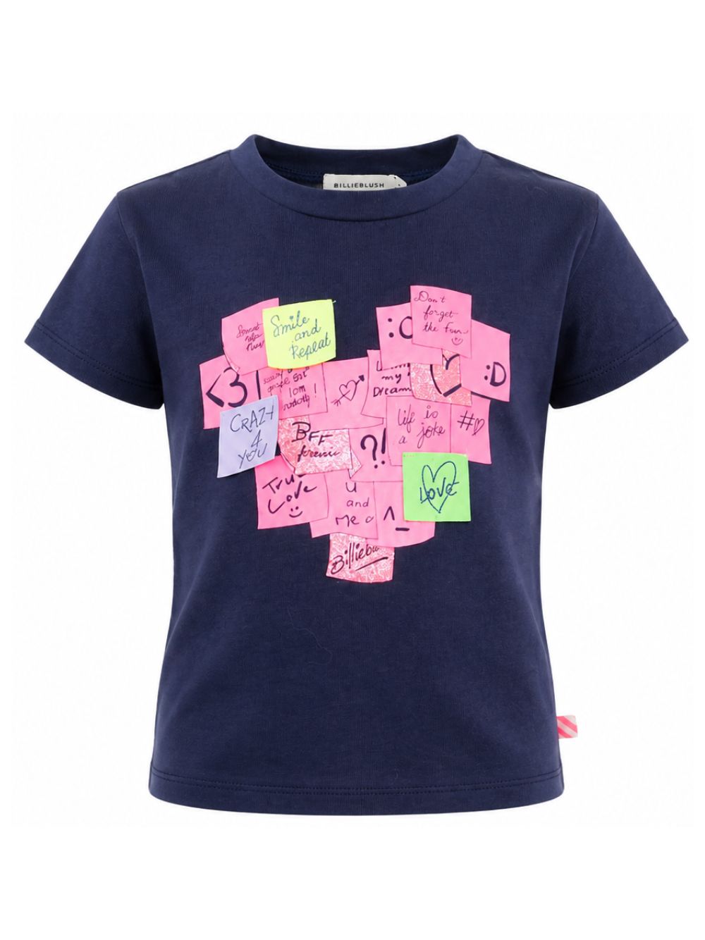 T-shirt per bambina Billieblush Kids blu con stampa sul davanti U22377 85T BILLIEBLUSH KIDS 