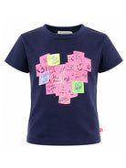 T-shirt per bambina Billieblush Kids blu con stampa sul davanti U22377 85T BILLIEBLUSH KIDS 